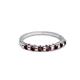 3 - Macie Red Garnet Wedding Band 