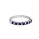 3 - Macie Blue Sapphire Wedding Band 