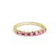 3 - Macie Pink Sapphire Wedding Band 