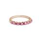 3 - Macie Pink Sapphire Wedding Band 