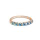 3 - Macie Blue Topaz Wedding Band 