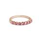 3 - Macie Rhodolite Garnet Wedding Band 