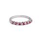 3 - Macie Pink Tourmaline Wedding Band 