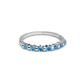 3 - Macie Blue Topaz Wedding Band 