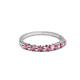 3 - Macie Rhodolite Garnet Wedding Band 