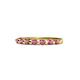 4 - Macie Rhodolite Garnet Wedding Band 