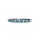 4 - Macie London Blue Topaz Wedding Band 