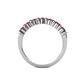 6 - Macie Pink Tourmaline Wedding Band 