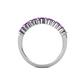 6 - Macie Amethyst Wedding Band 