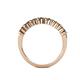 6 - Macie Smoky Quartz Wedding Band 