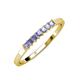 3 - Evia 0.39 ctw Tanzanite (2.00 mm) Seven Stone Wedding Band 