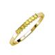 3 - Evia 0.39 ctw Yellow Sapphire (2.00 mm) Seven Stone Wedding Band 