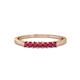 1 - Evia 0.39 ctw Ruby (2.00 mm) Seven Stone Wedding Band 