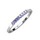 3 - Evia 0.39 ctw Tanzanite (2.00 mm) Seven Stone Wedding Band 