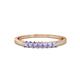 1 - Evia 0.39 ctw Tanzanite (2.00 mm) Seven Stone Wedding Band 