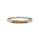 1 - Evia 0.39 ctw Citrine (2.00 mm) Seven Stone Wedding Band 