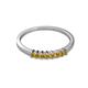 2 - Evia 0.39 ctw Citrine (2.00 mm) Seven Stone Wedding Band 