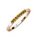 3 - Evia 0.39 ctw Citrine (2.00 mm) Seven Stone Wedding Band 