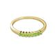 2 - Evia 0.39 ctw Peridot (2.00 mm) Seven Stone Wedding Band 