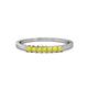 1 - Evia 0.39 ctw Yellow Sapphire (2.00 mm) Seven Stone Wedding Band 