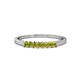 1 - Evia 0.35 ctw Yellow Diamond (2.00 mm) Seven Stone Wedding Band 