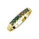 3 - Evia 0.95 ctw Created Alexandrite (3.00 mm) Seven Stone Wedding Band 