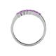 4 - Evia 0.63 ctw Amethyst (2.50 mm) Seven Stone Wedding Band 