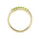 4 - Evia 0.70 ctw Peridot (2.50 mm) Seven Stone Wedding Band 