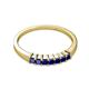 2 - Evia 0.63 ctw Blue Sapphire (2.50 mm) Seven Stone Wedding Band 