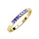 3 - Evia 0.70 ctw Tanzanite (2.50 mm) Seven Stone Wedding Band 