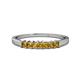 1 - Evia 0.63 ctw Citrine (2.50 mm) Seven Stone Wedding Band 