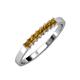 3 - Evia 0.63 ctw Citrine (2.50 mm) Seven Stone Wedding Band 