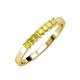 3 - Evia 0.63 ctw Yellow Sapphire (2.50 mm) Seven Stone Wedding Band 