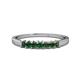 1 - Evia 0.63 ctw Created Alexandrite (2.50 mm) Seven Stone Wedding Band 