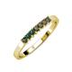 3 - Evia 0.63 ctw Created Alexandrite (2.50 mm) Seven Stone Wedding Band 