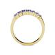 4 - Evia 0.98 ctw Tanzanite (3.00 mm) Seven Stone Wedding Band 