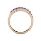 4 - Evia 0.98 ctw Tanzanite (3.00 mm) Seven Stone Wedding Band 