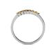 4 - Evia 0.39 ctw Citrine (2.00 mm) Seven Stone Wedding Band 