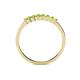 4 - Evia 0.39 ctw Peridot (2.00 mm) Seven Stone Wedding Band 