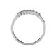 4 - Evia 0.35 ctw Lab Grown Diamonds (2.00 mm) Seven Stone Wedding Band 