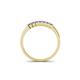 4 - Erica 2.00 mm Princess Cut Tanzanite 7 Stone Wedding Band 