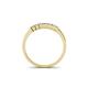 4 - Erica 2.00 mm Princess Cut Natural Diamonds 7 Stone Wedding Band 