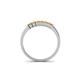 4 - Erica 2.00 mm Princess Cut Citrine 7 Stone Wedding Band 