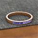 2 - Aaryn 2.00 mm Tanzanite Wedding Band 