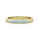 1 - Aaryn 2.00 mm Aquamarine Wedding Band 