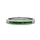 1 - Aaryn 2.00 mm Green Garnet Wedding Band 