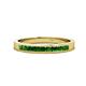 1 - Aaryn 2.00 mm Green Garnet Wedding Band 