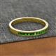 2 - Aaryn 2.00 mm Green Garnet Wedding Band 