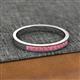 2 - Aaryn 2.00 mm Rhodolite Garnet Wedding Band 