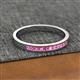 2 - Aaryn 2.00 mm Pink Sapphire Wedding Band 